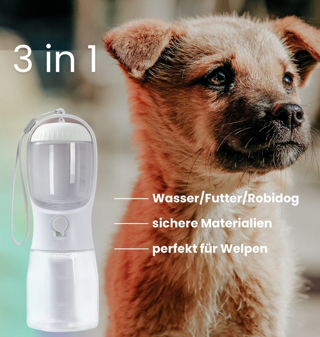 Pet Kit - Tragbarer Wasser-Futterbehälter- und Robidogbehälter