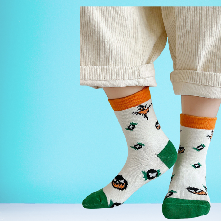 5 Paar Halloween-Grusel-Socken für die Kleinen